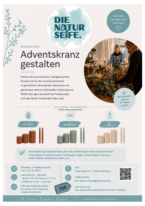 Adventskranz gestalten